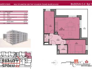 Pronájem bytu 3+kk, České Budějovice - České Budějovice 2, 63 m2