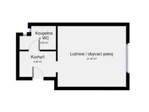 Pronájem bytu 1+1, Praha - Nusle, U Pernštejnských, 29 m2