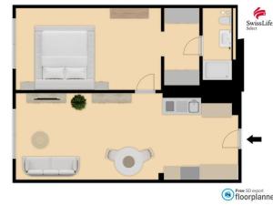 Pronájem bytu 2+kk, Praha - Chodov, Čenětická, 46 m2