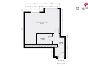 Prodej bytu 1+1, Praha - Košíře, Na Zámyšli, 34 m2