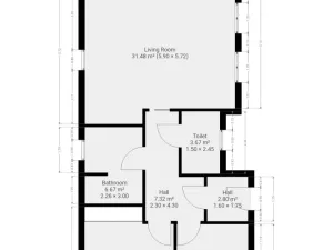 Pronájem bytu 3+kk, Hovorčovice, Střední, 76 m2