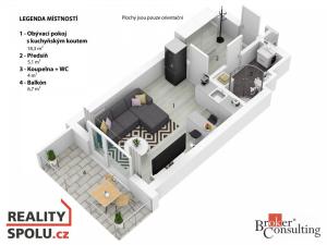 Prodej bytu 1+kk, Pardubice - Zelené Předměstí, Na Spravedlnosti, 29 m2