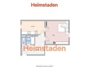 Pronájem bytu 1+1, Havířov - Město, Sadová, 37 m2