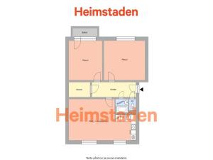 Pronájem bytu 3+kk, Ostrava - Mariánské Hory, Mládí, 61 m2