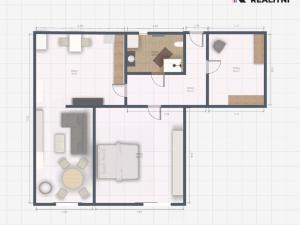 Pronájem bytu 3+kk, Praha - Stodůlky, Okruhová, 65 m2