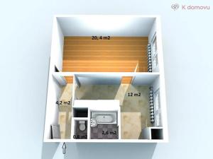 Prodej bytu 1+1, Brno, Kunštátská, 40 m2
