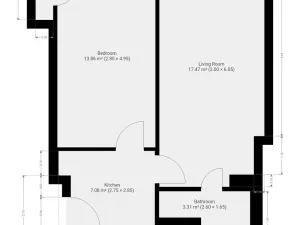 Pronájem bytu 2+kk, Praha - Nusle, Maroldova, 42 m2