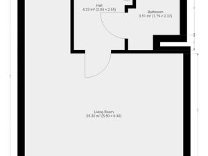 Pronájem bytu 1+kk, Praha - Holešovice, Jankovcova, 32 m2