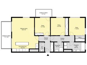 Pronájem bytu 4+kk, Praha - Stodůlky, Jeremiášova, 95 m2