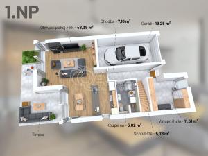 Prodej rodinného domu, Chýně, Premonstrátů, 180 m2