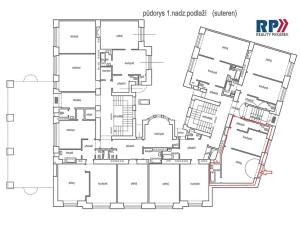 Pronájem obchodního prostoru, Praha - Dejvice, Koulova, 41 m2