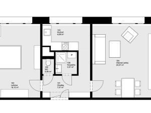 Pronájem bytu 2+1, Plzeň - Jižní Předměstí, U Borského parku, 60 m2