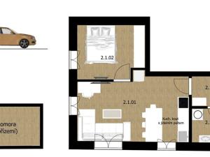 Prodej bytu 2+kk, Vimperk, 40 m2