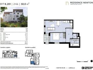 Prodej bytu 2+kk, Praha - Kobylisy, Vršní, 48 m2