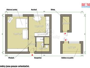 Pronájem bytu 1+1, Žihle, 39 m2