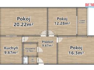 Prodej bytu 3+1, Strašice, 71 m2