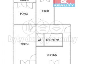 Prodej bytu 3+1, Ostrava - Bělský Les, Vlasty Vlasákové, 68 m2