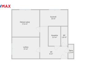 Pronájem bytu 2+1, Moravské Budějovice, Janáčkova, 64 m2