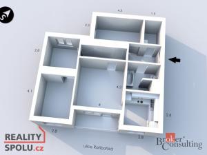 Prodej bytu 4+1, Opava - Kateřinky, Ratibořská, 76 m2