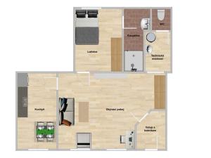 Pronájem bytu 2+1, Žatec, Hájkova, 64 m2
