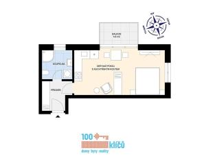 Prodej bytu 1+kk, Praha - Letňany, Hlučkova, 36 m2
