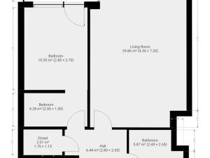 Pronájem bytu 2+kk, Praha - Holešovice, Jankovcova, 62 m2