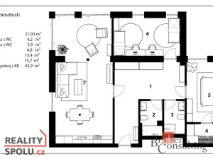 Prodej bytu 3+kk, Praha, Písčitá, 117 m2