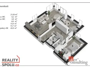 Prodej bytu 3+kk, Praha, Písčitá, 117 m2