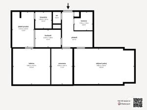 Prodej bytu 3+1, Kaznějov, Školní, 68 m2