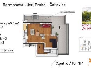 Prodej bytu 4+kk, Praha - Čakovice, Bermanova, 120 m2