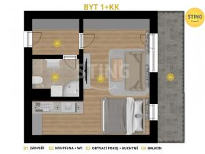 Prodej bytu 1+kk, Pardubice, Pichlova, 32 m2