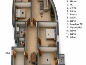 Prodej bytu 4+kk, Praha - Vinohrady, Kouřimská, 115 m2