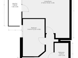 Pronájem bytu 2+kk, Praha - Kyje, Břeclavská, 48 m2