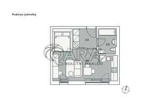 Pronájem bytu 1+kk, Praha - Karlín, Pobřežní, 32 m2