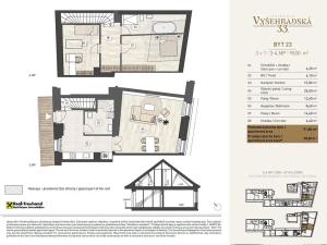 Prodej bytu 3+1, Praha - Nové Město, Vyšehradská, 99 m2