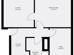 Pronájem bytu 3+1, Janovice nad Úhlavou, 57 m2