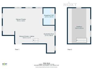 Pronájem atypického bytu, Jilemnice, Masarykovo náměstí, 66 m2