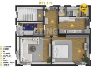 Prodej bytu 3+1, Opava, Liliová, 118 m2