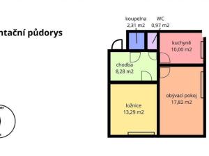 Pronájem bytu 2+1, Křečhoř, 59 m2