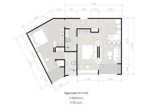 Prodej apartmánu, Pattaya, 45 m2