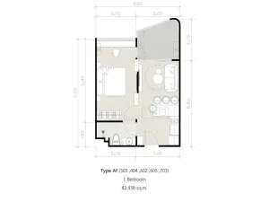 Prodej apartmánu, Pattaya, 45 m2