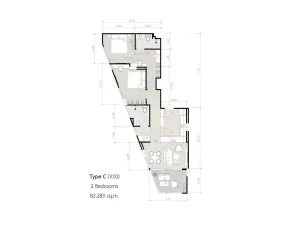 Prodej apartmánu, Pattaya, 45 m2