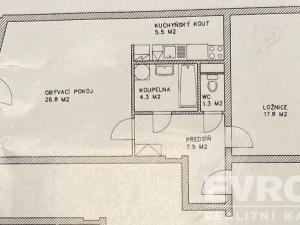 Pronájem bytu 2+kk, Praha - Libeň, Světova, 63 m2