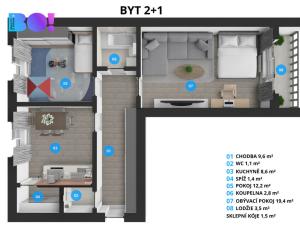 Prodej bytu 2+1, Ostrava, Ludvíka Podéště, 55 m2