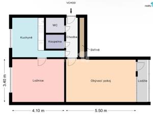 Prodej bytu 2+1, Praha - Vokovice, Mozambická, 56 m2