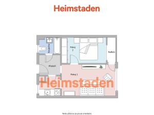 Pronájem bytu 2+kk, Orlová - Lutyně, Lesní, 45 m2