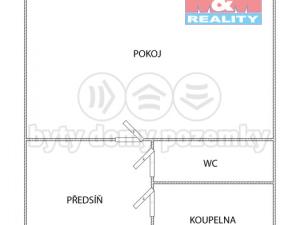 Pronájem bytu 1+kk, Karlovy Vary - Stará Role, Nejdlova, 33 m2