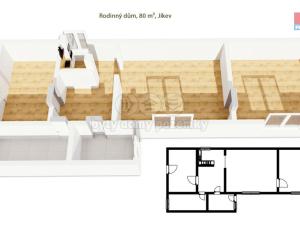 Prodej rodinného domu, Jíkev, 80 m2