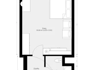 Pronájem bytu 1+kk, Brno, Molákova, 39 m2