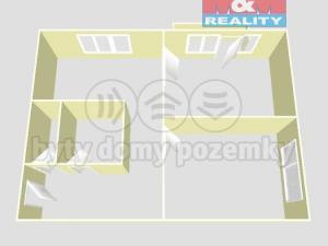 Pronájem bytu 2+1, Kolín - Kolín II, Mikoláše Alše, 56 m2